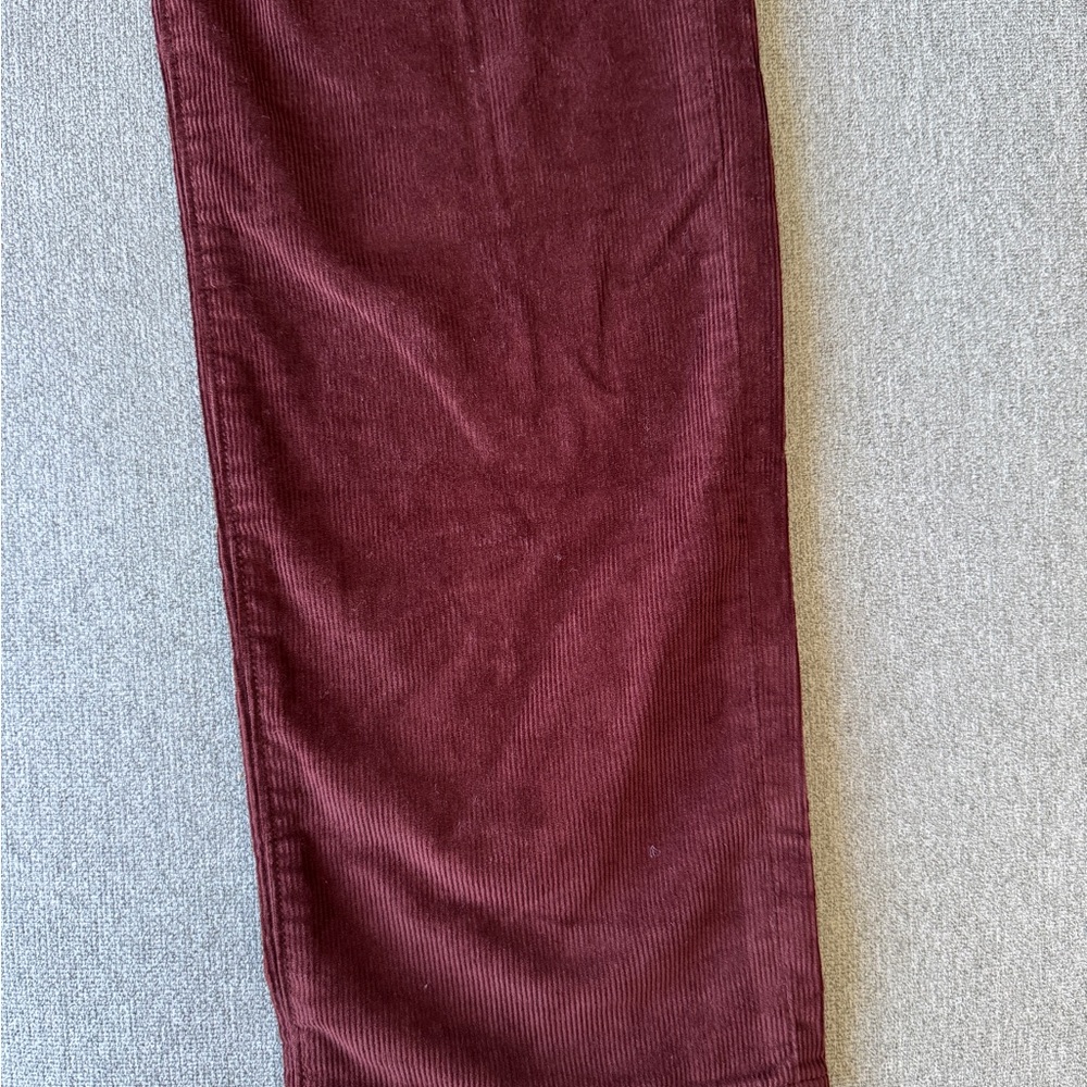 J. Crew Men's Deep Red Corduroy Pants - 484 Slim - 35 X 32 - Picture 3 of 11